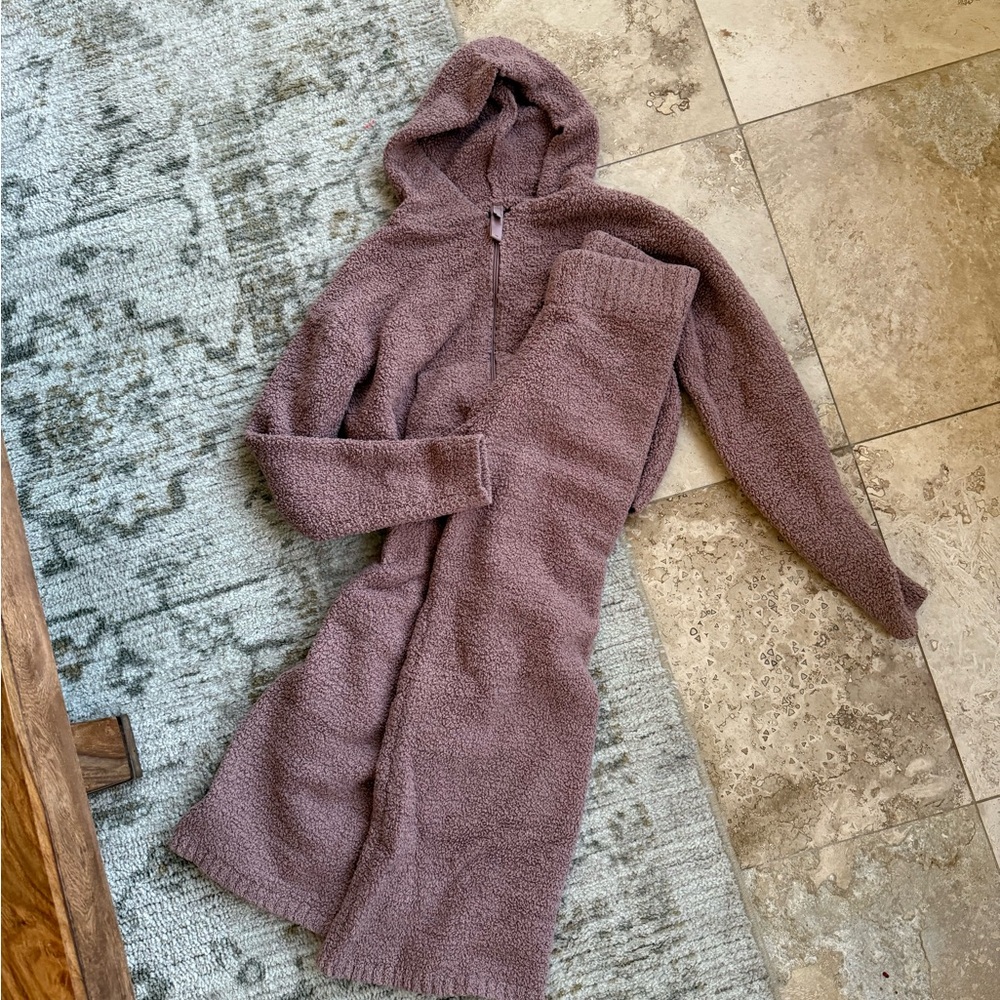 SKIMS Mauve Hooded Jumpsuit